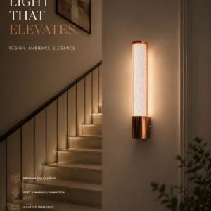 LX Mesh Cylinder Indoor Wall Light 3c