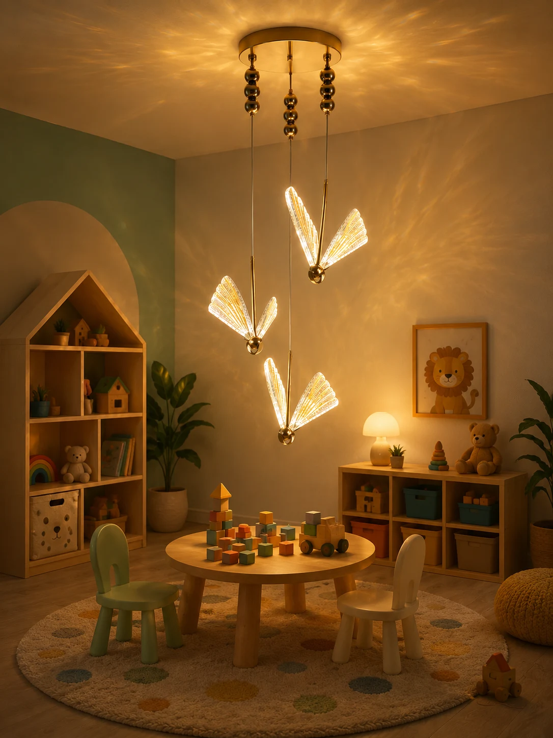 Luminous Butterfly pendant light 3c