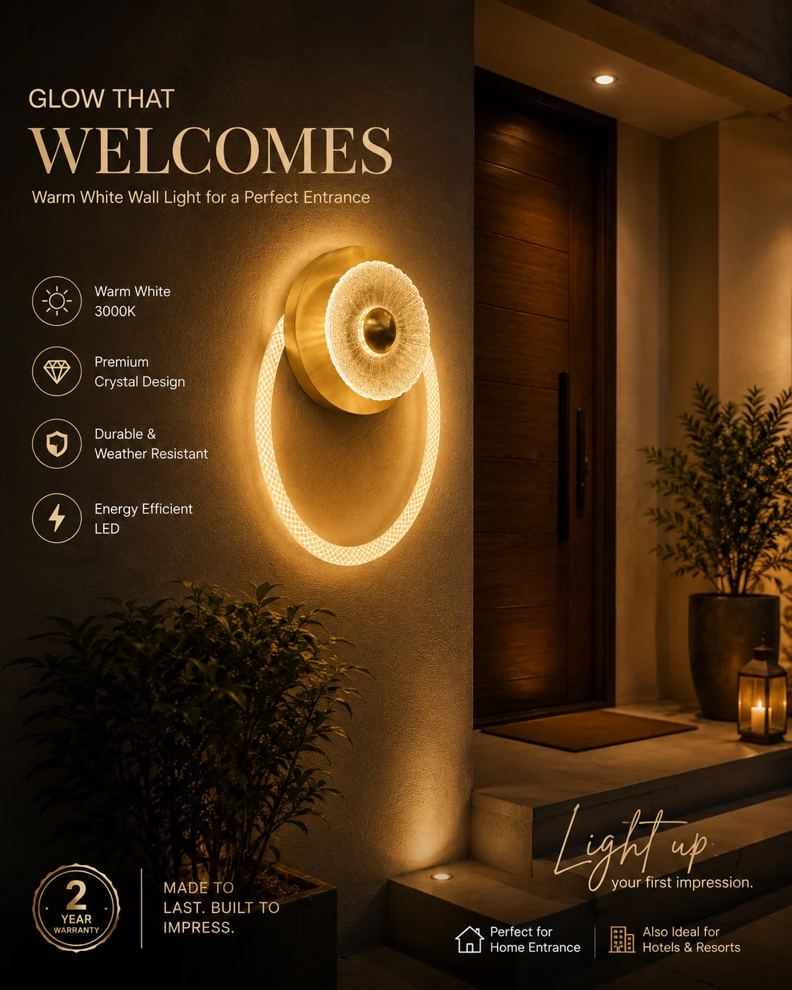 Decorative Rope Ring LED Wall Light 3c