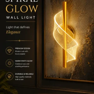 Spiral glow wall light 3c