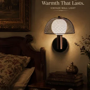 LX Black Wire Cage Sconce Wall Light 3c