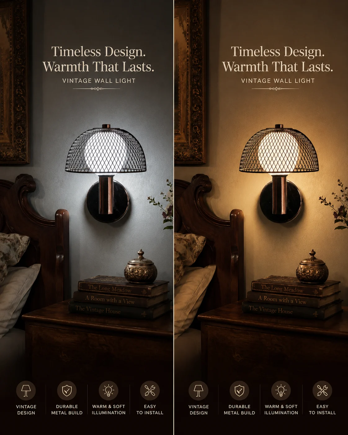 LX Black Wire Cage Sconce Wall Light 3c - Image 5