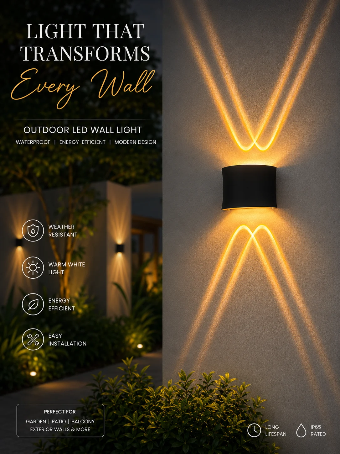 LX 2+2 updown laser outdoor light