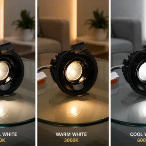 Imperia 12watt black reflector cob 3c