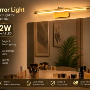 LX 12watt golden mirror light 3c