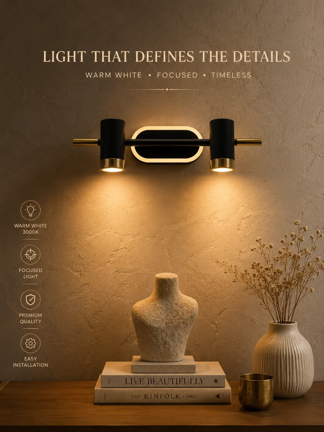 LX Aurelis wall light 3c
