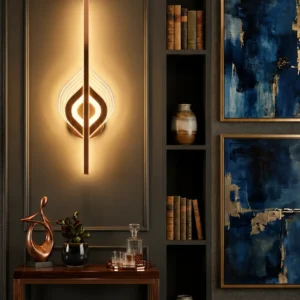 Rosegold Aura Wall Light 3c (2 feet height)
