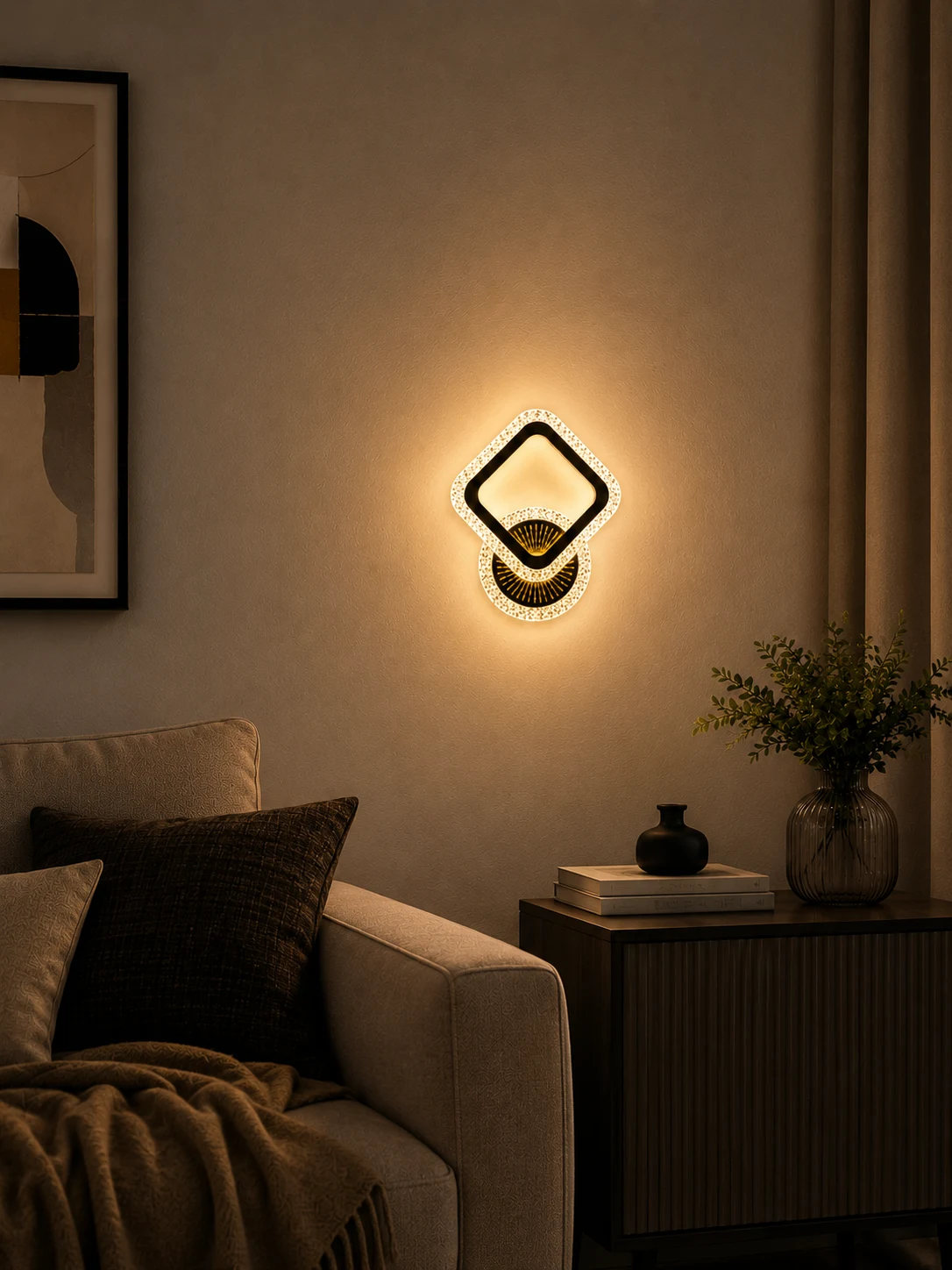 LumiEdge Crystal Wall Light 3c (6k/4k/3k)