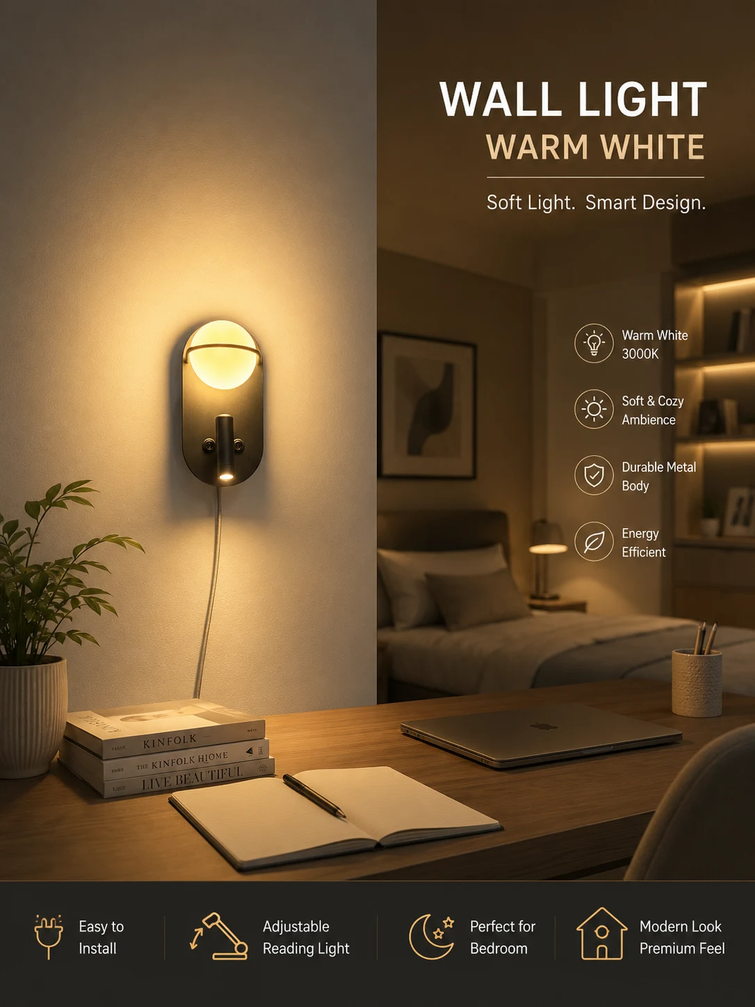LX Dual Beam wall light