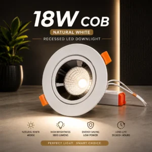 LX 18watt adjustable cob natural white