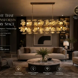 crystal bloom chandelier (3feet width)