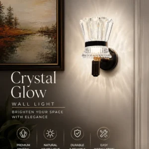 Crystal Glow Wall Light 3c