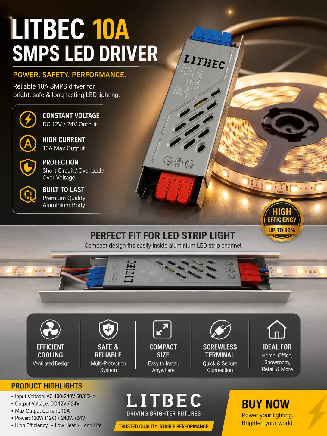 Litbec 10a smps driver